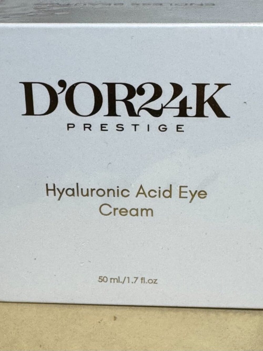 D’OR24K Prestige Hyaluronic Acid Eye Cream 50ml 1.7 oz 24K Gold New Sealed